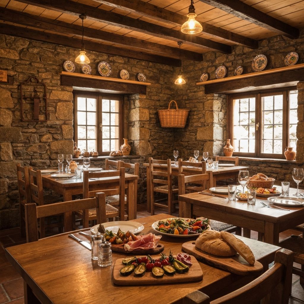 Restaurante acogedor en el Camino del Salvador